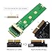 xiwai PCI Express M.2 NGFF M-Key PCI-E 4X to 12Pin+16Pin Contacts SSD Convert Card for 2013 2014 2015 2016 2017 A1493 A1502 A1465 A1466