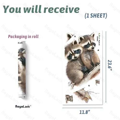 Vinilo Decorativo Little Raccoon Brothers miniatura 4