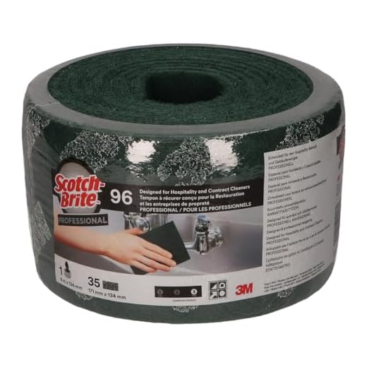 Scotch brite rengöringssvamp, Scotch brite, rulle, 134 mm x 6 m, grön