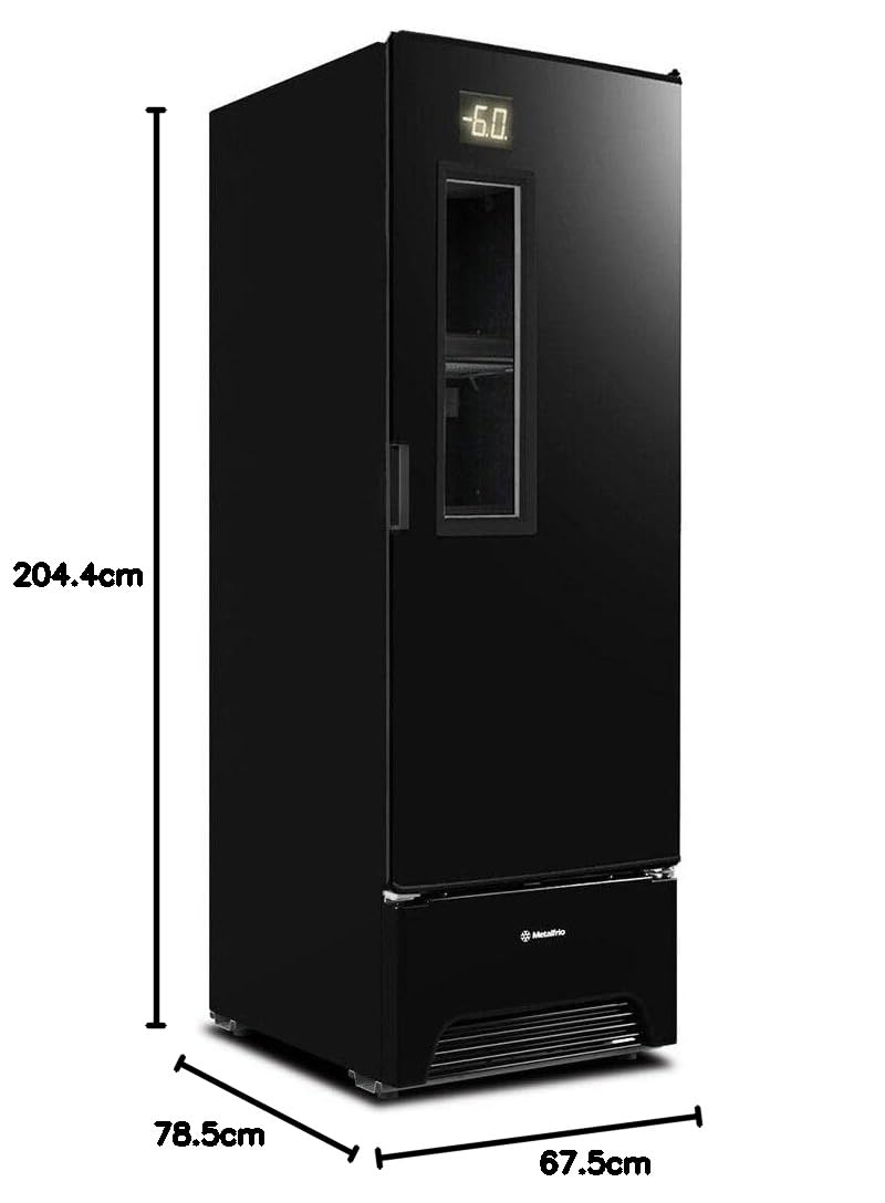 Cervejeira Metalfrio Vertical 584 Litros All Black Optima Glass