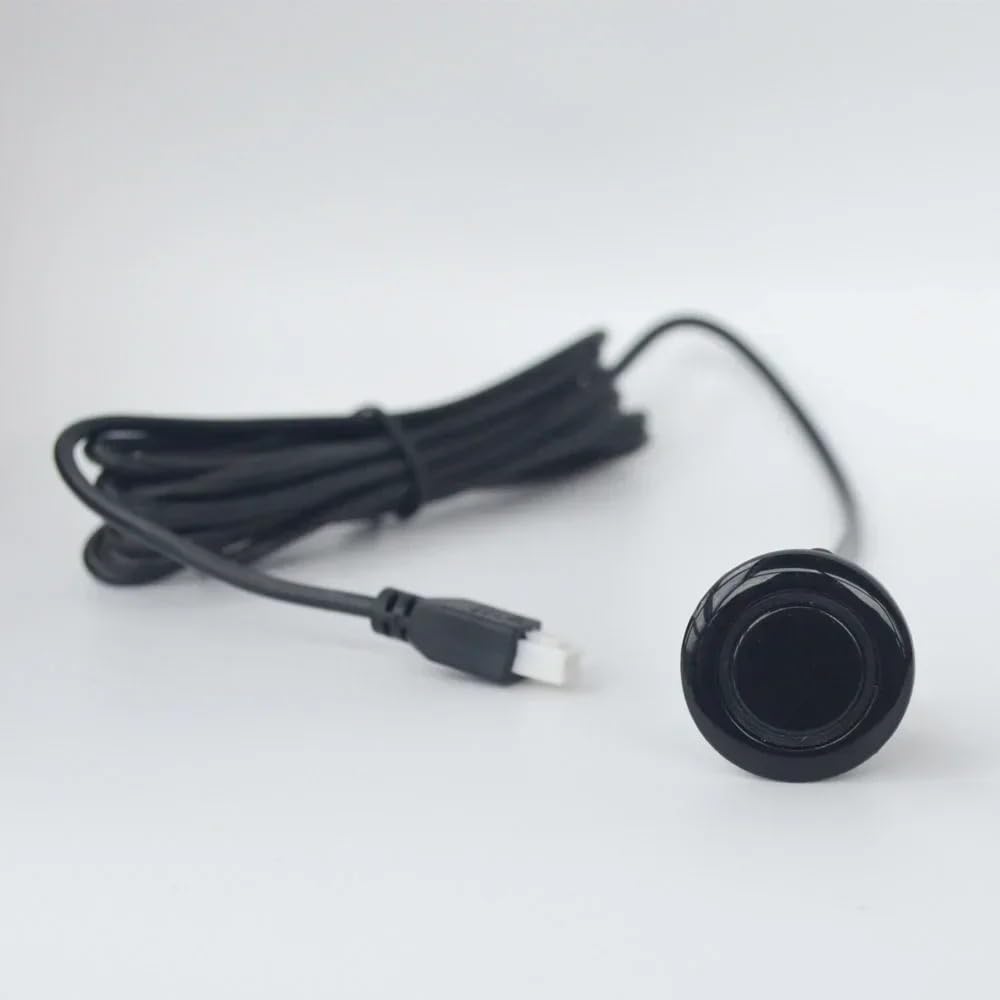 Sensor de Aparcamiento Kit de Sensor Aparcamiento inverso para Coche, Sistema Radar ultrasónico Universal 22mm/0,86 Pulgadas, Negro, Rojo, Azul, Gris, Plata, Oro y Blanco(H,K)