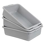 Tamaño: 37,5 x 27 x 10 cm Ucake 8 L Barreño Barreños Cubeta Cubetas Galvanizado Plastico Almacenaje Rectangular, Gris Claro, 3 Paquetes