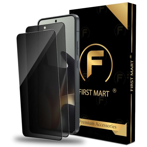 Image of FIRST MART Privacy Tempered Glass for Motorola Edge 70 Max, 2 Pack | Anti-Spy 9H Screen Protector, Edge-to-Edge, Case-Friendly, Scratch Resistant, Bubble-Free
