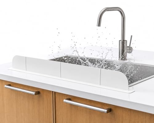 30 inch(75cm) Premium Kitchen Sink Silicone Water Splash Guard Size Upgrade 30' and new Package - NO...