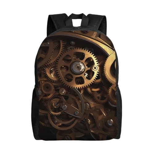 Sac à dos école et voyage au design engrenages steampunk pour ordinateur