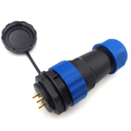 Connecteur étanche 3 broches SD28 prise alimentation industrielle de 28 mm