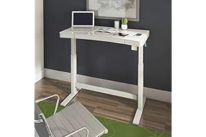Tresanti Coastal Adjustable Height Desk - Enhance Your Workspace with Style and Comfort