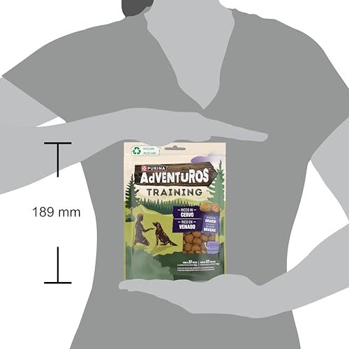 Purina Adventuros Training, Trainingssnacks zum Lernen, Auszeichnungen, Leckerlis für Hirschhunde, 6 Beutel à 115 g