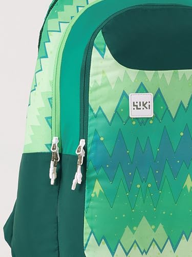 Image of Wildcraft Wiki 1 30L Laptop Backpack for Men & Women | Fits 15.6 inch Laptop | Padded Shoulder Straps, Multi Compartments, Anti-Theft Zippers | School & College Bag | Ombre Pattern Green