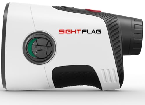 SIGHTFLAG GF2 Golf Rangefinder with Slope, 1300 Yards Laser Range Finder, 7.5X Magnification, Flag Pole Locking Vibration 0.3 Yard Accuracy Rechargeable Magnetic Golf Accessories Gift for Men Women