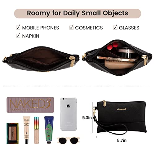 Lovevook Laptop Bag For Women 15.6 Inch Laptop Tote Work Bag Professional Leather Computer Briefcase Waterproof Handbag Shoulder Bag Large Capacity Business Teacher Office Bag Crossbody Purse,Black thumb #8