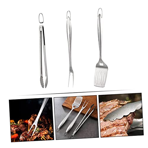 Set de utensilios para parrilla en acero inoxidable miniatura 3