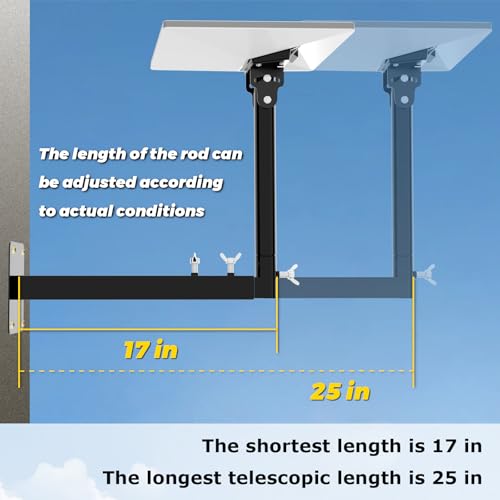 Adjustable Starlink Mini Mount, Starlink Mounting Kit Mini with Starlink Mount Adapter, Heavy Duty Starlink Wall Mount, StarLink Pole Mount, Starlink Roof Mount for Starlink Internet Kit Satellite - Thumbnail 3