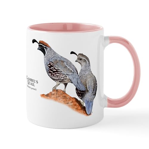 Taza de cerámica 11 oz (325 ml) Gambel's Quail miniatura 1