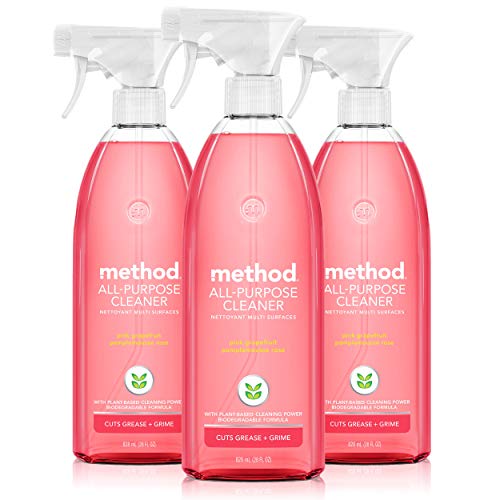 Method All-Purpose Cleaner Refill, Pink Grapefruit, Plant-Based and Biodegradable Formula Perfect for Most Counters, Tiles, Stone, and More, 68 Fl Oz Bottles, (Pack of 3) -  1