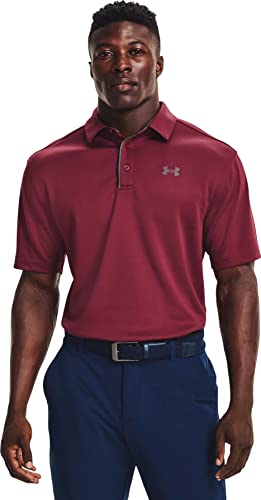 Image of Under Armour - Mens Tech Polo, Color League Red (626), Size: X-Large x Tall