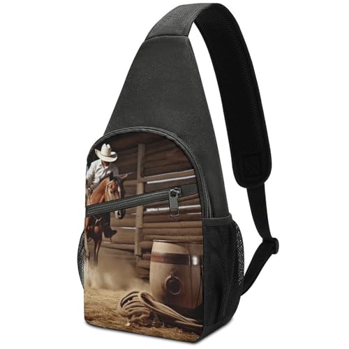Mochila tipo bandolera blanca para senderismo y uso casual