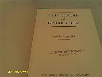 Hardcover Principles of Psychology (Science and Culture Texts) Book