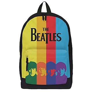 Rocksax The Beatles Backpack – Hard Days Night – 43cm x 30cm x 15cm – Officially Licensed Merchandise - Les Beatles, Paul McCartney, John Lennon, RIngo Starr, George Harrison