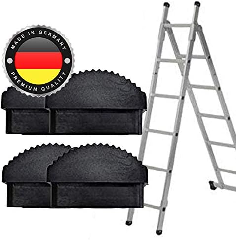 2 Stück Leiterfüße Gummi - Rutschfeste Ersatzfüße Für Aluminiumleitern