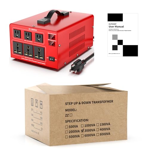 Olteanp OLTEANP-3000VA 3000 Watt Voltage Converter Auto Transformer Heavy Duty Step Up/Down Power Converter 220V To 110V thumb #8