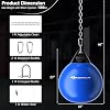 Bolsa de Agua Goplus, 21'' 180 Libras / 18'' 110 Libras, Bolsa de Boxeo Pesada con Cadena Metálica Ajustable, Manguera de Inyección de Agua, Bolsa de Entrenamiento de Boxeo para Adultos Fitness, MMA 5