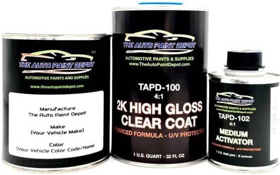 Auto Paint Depot Touch Up Paint for GMC Truck-Silver Gray Metallic 15 1976 All Years, All Models One Quart with Clear Coat