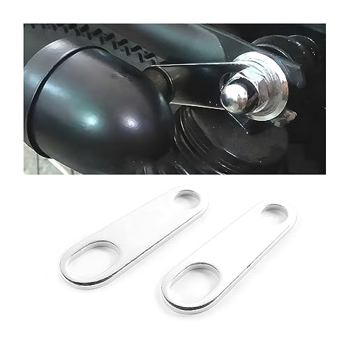 Image of AUCELI Rear Turn Signals Brackets, 2PCS Motorcycle Rear Indicator Light Relocation Holder, Silver Straight 10mm Hole Shock Brackets