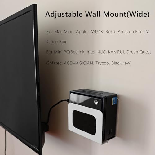 Heymaillc APPLE TV WALL MOUNT Adjustable Cable Box Mount Small Modem Wall Mount Wall Mount Holder thumb #5