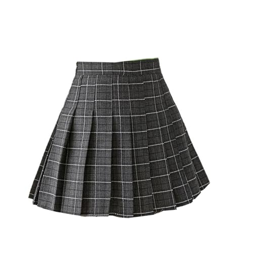Women's Elastic Waist Wool Pleated Skirt High Waisted Slim2