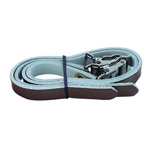 M-Wave Brown Leather Straps for Toe Clips