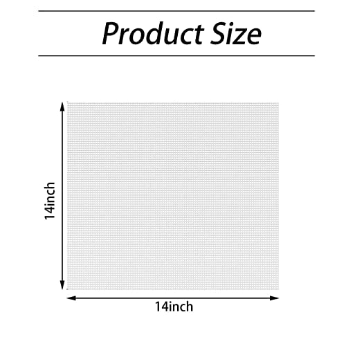 JKDHJK 10 Stück 35,6 X 35,6 Cm Antihaft-silikoneinlagen Dörrfolie Silikonnetz Wiederverwendbar Geeignet Für Die Lebensmitteltrocknung, Tabletteinlagen – Bild 3