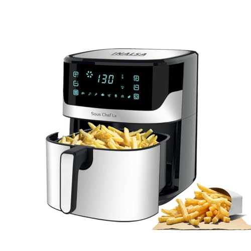INALSA Air Fryer for Home 6.5L Capacity-1600 W with Digital Contr...
