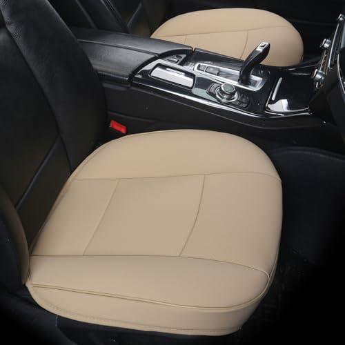 EDEALYN Luxury PU Leather Car Seat Cover Protector Front Car Seat Cover Seat Bottom Cover Single...