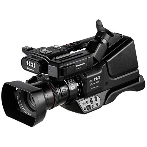 Panasonic MDH3E - Videocamera semi-Pro Full HD (qualità video Full HD 50p, sensore tipo 1, zoom ottico 20x, schermo orientale, stabilizzato, mirino inclinabile, torcia integrata), colore: nero