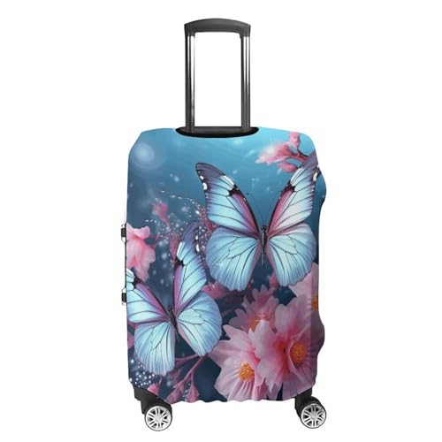 Suitcase Covers for Luggage Washable Luggage Cover Butterfly Blossoms Luggages Wheel Covers Elastic Travel Carry On Suitcase Cover Travel Luggages Protector Sleeve Fit 29-32 Inch M4