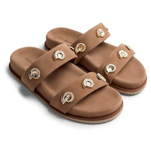 GIOSEPPO Femme Neshkoro Talon Ouvert pour marcher sans douleur tout l'été