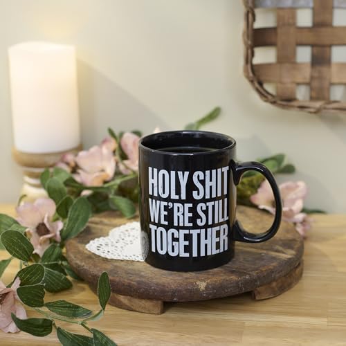 Taza de cerámica negra Primitives by Kathy 18 oz miniatura 4