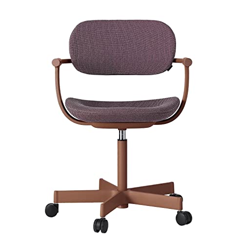 イトーキ オフィスチエア デスクチェア バーテブラ03 5本脚タイプ グレイッシュパープル 【ベースカラー:チェスナットブラウン (F2)】 KG-825SD-F2X4