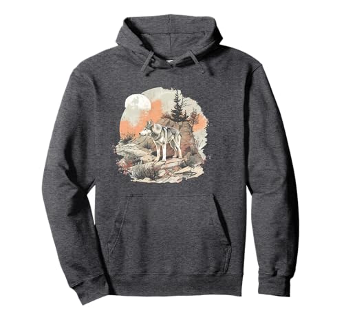 Sibirischer Husky T mit einem sibirischen Retro-Husky Pullover Hoodie