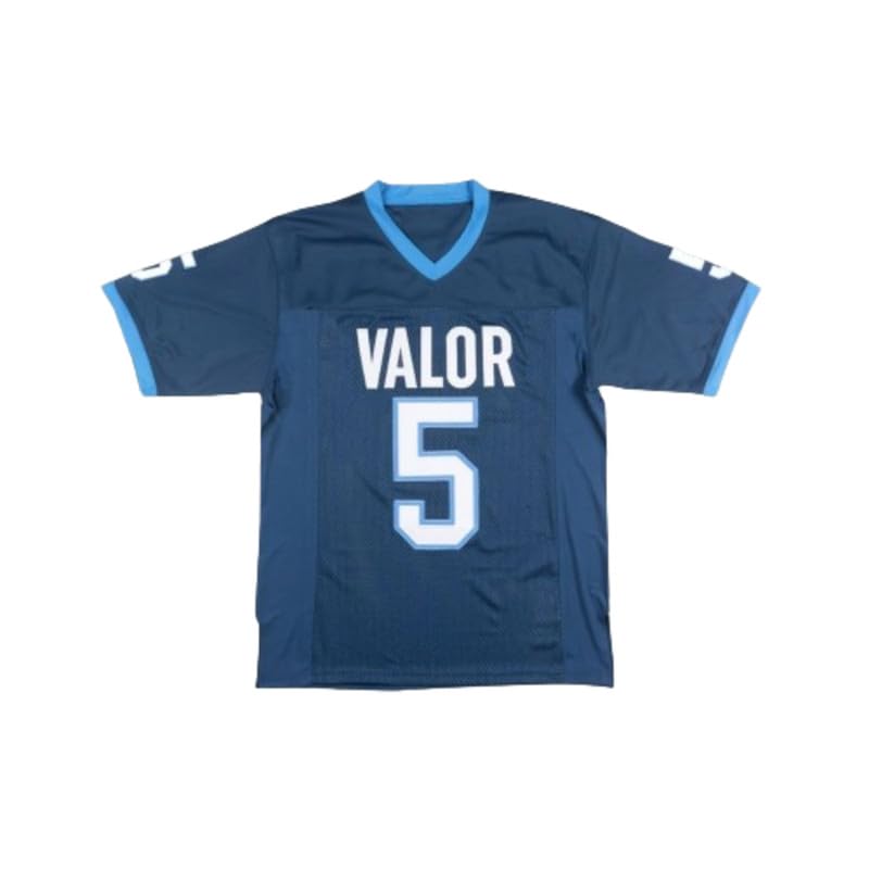 C McCaffrey 5 High School Eagles Blue Football Jersey Sewn Any Name Number