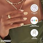 KISS imPRESS No Glue Mani Press On Nails, Color, 'Point Pink', Pink, Short Size, Squoval Shape, Includes 30 Nails, Prep Pad, Instructions Sheet, 1 Manicure Stick, 1 Mini File - Image 3