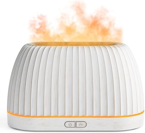 SOULORIGIN Essential Oil Diffuser, Flame Effect Aromatherapy Diff...