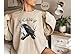 F-Caw-F Funny Crow Sweatshirt, Black Bird Shirt, Funny Sassy Raven Lover Gift,Birthday Gift for Men Women,Black Crow Shirt, Raven Lover Gift