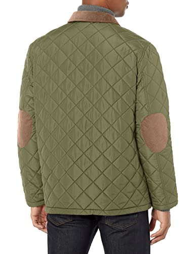 Image of IZOD Men's Izod Men's Quilted Barn Jacket With Corduroy Collar