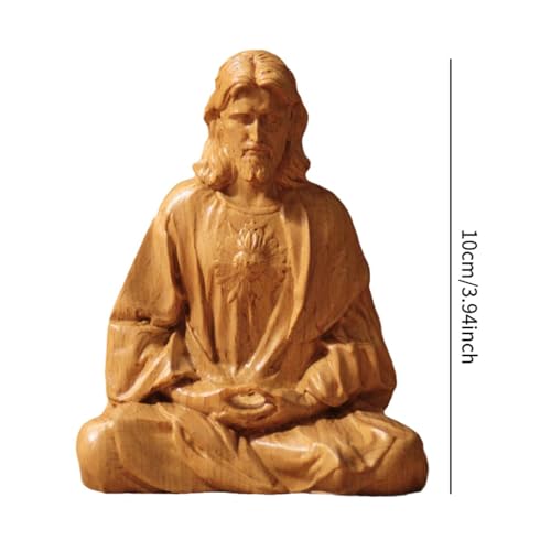 Estatua Jesús Meditando Decoración Religiosa 10 cm miniatura 3