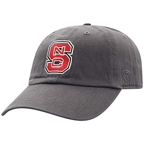 Top of the World North Carolina State Wolfpack Men s Adjustable Relaxed Fit Charcoal Icon hat, Adjustable