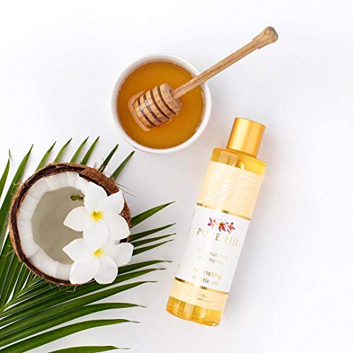 Pure Fiji Nourishing Exotic Oil - Natural Coconut Oil For Bath & Spa - Body Oil, Massage Oil, Coconut Milk And Honey, 8Oz #TOP2