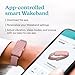 Homedics WakeBand Silent Vibrating Alarm Wristband, Ultra-Light Comfortable Design, 9 Vibration Patterns & 9 Intensities, Up to 6-Day Battery, iOS/Android App, Pink