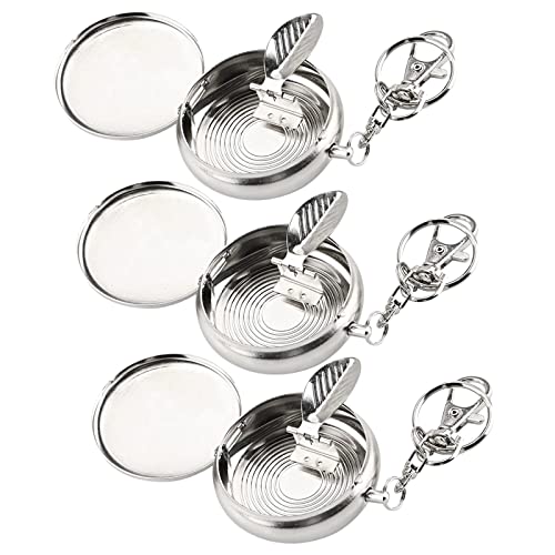 AEOIH 3PCS Pocket Ashtray Portable Metal Mini Ashtray Odour-Proof, Video
